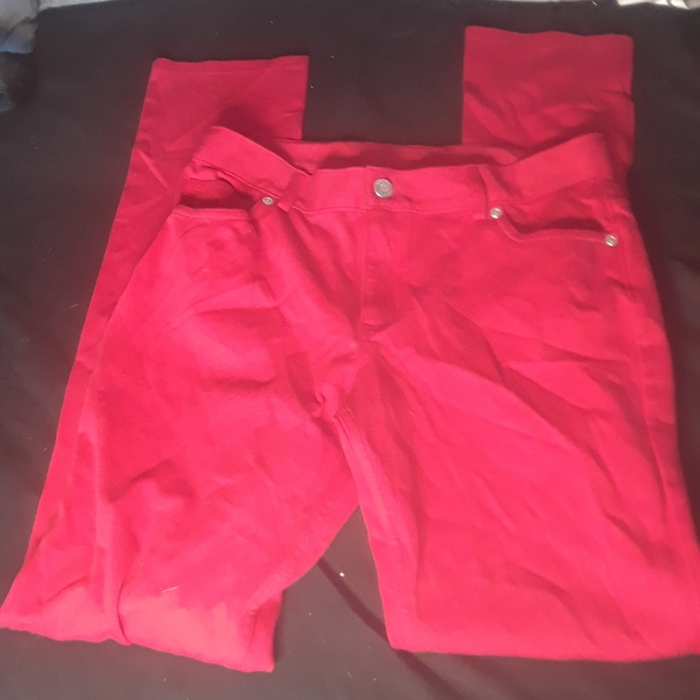 🌞 Faded Glory Red XL Jeggings